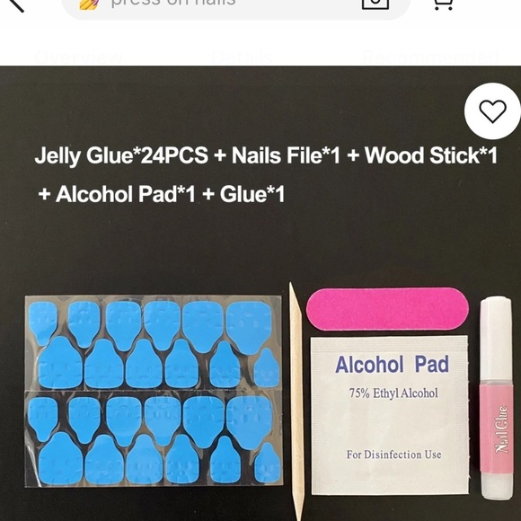 Handmade Ducktail press on nails. New in the box 10 piece - Picture 15 of 16